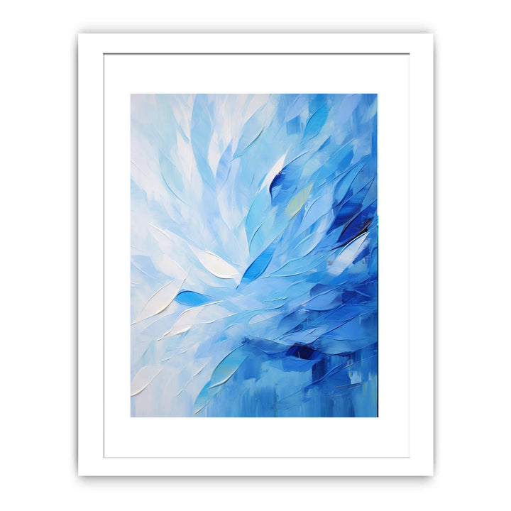 Abstract Blue Knife Art Painting