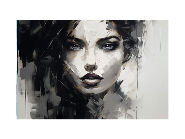 Black And White Art Painting