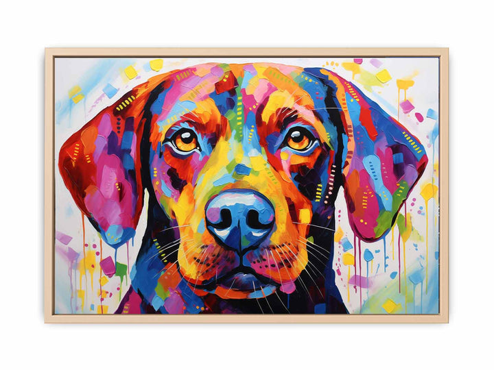 Modern Dog Art Painting   Poster