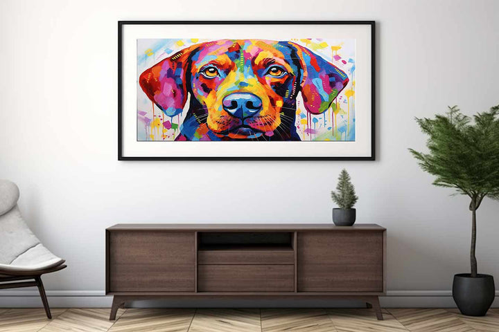 Modern Dog Art Painting  