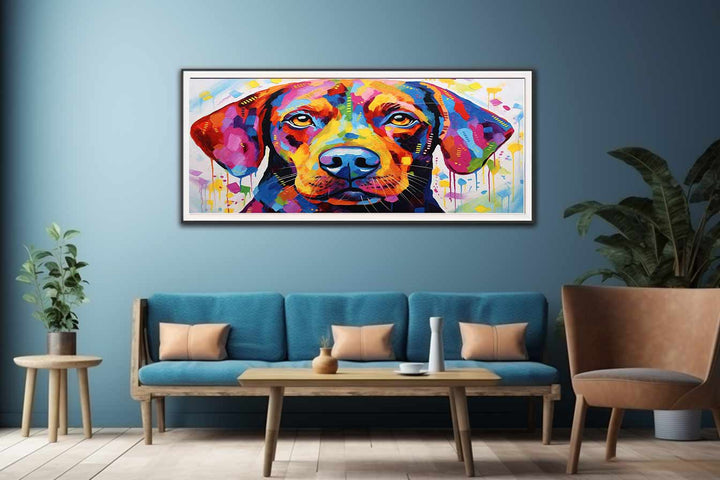 Modern Dog Art Painting  