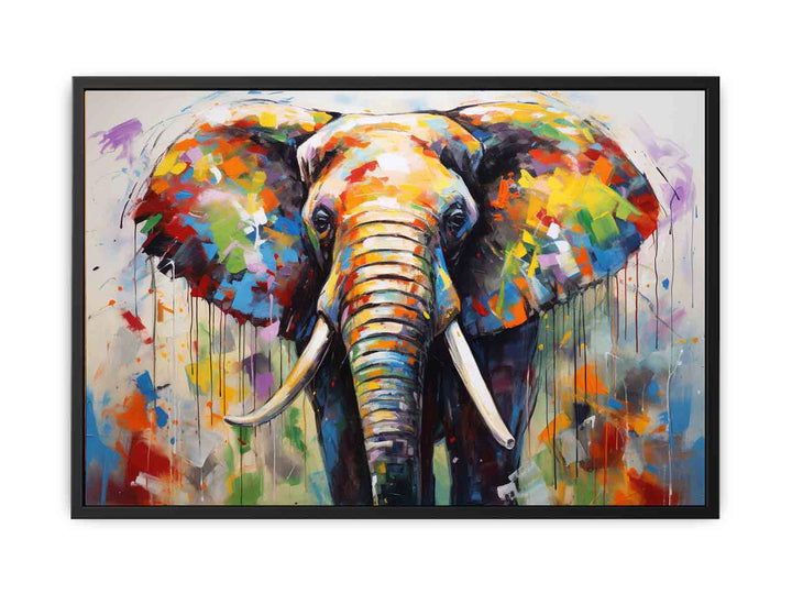 Modern Elephant Art Painting  