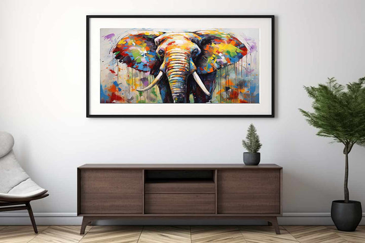 Modern Elephant Art Painting  
