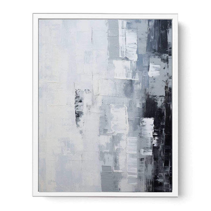 Abstract Knife Grey Art Painting