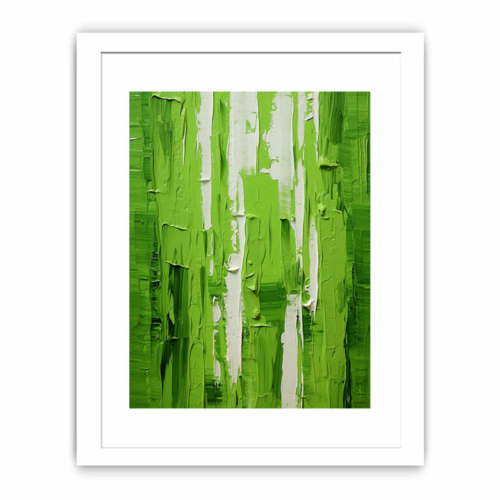 Green Knife Abstract Art Painting