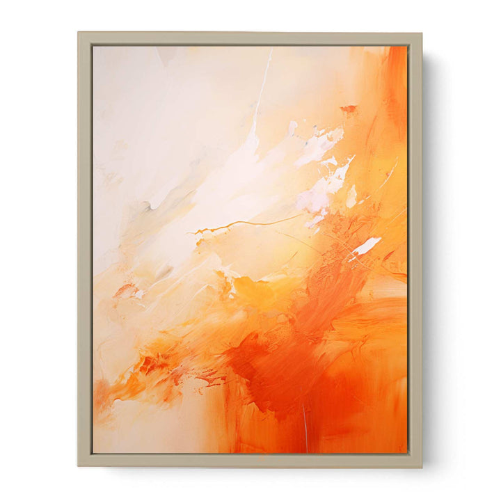 Yellow Brown Abstract Painting