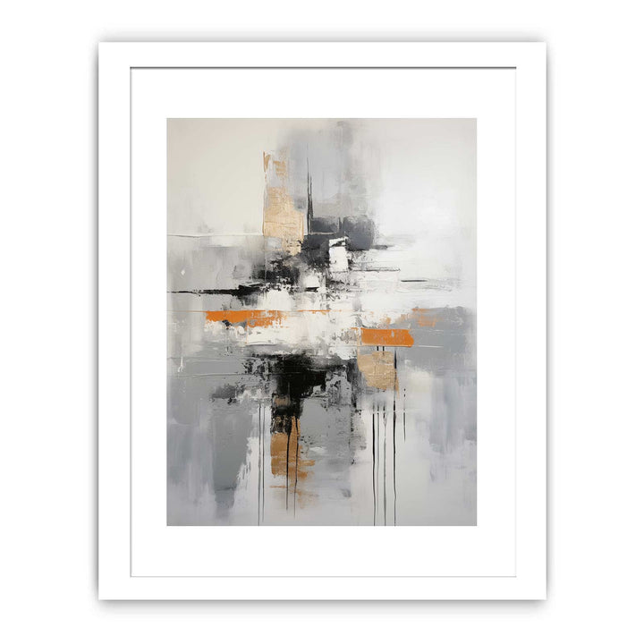 Abstract Grey Brown Painting