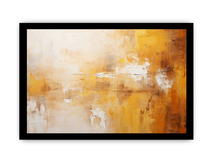 Abstract Brown Yellow Painting