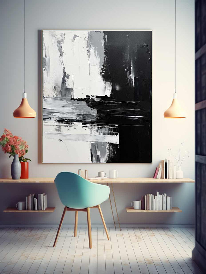 Abstract Painting Black  