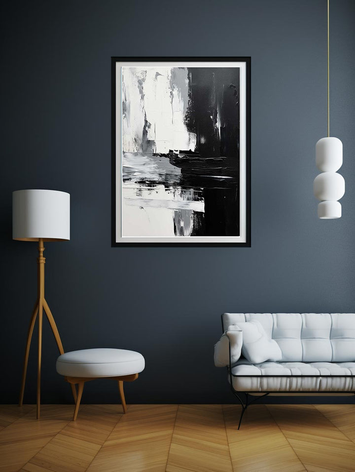 Abstract Painting Black  