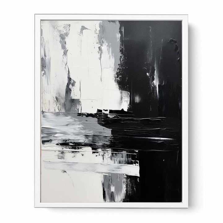 Abstract Painting Black   Canvas Print