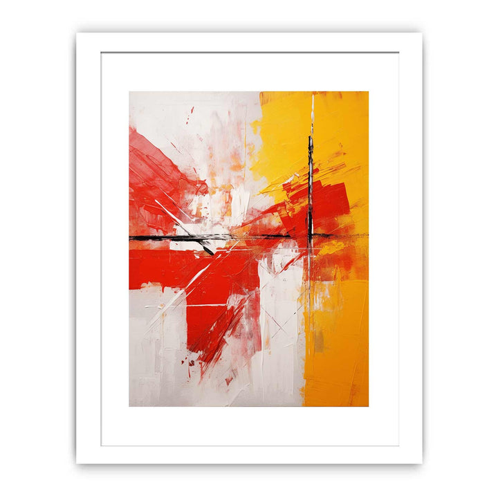 Abstract Painting Red And Yellow
