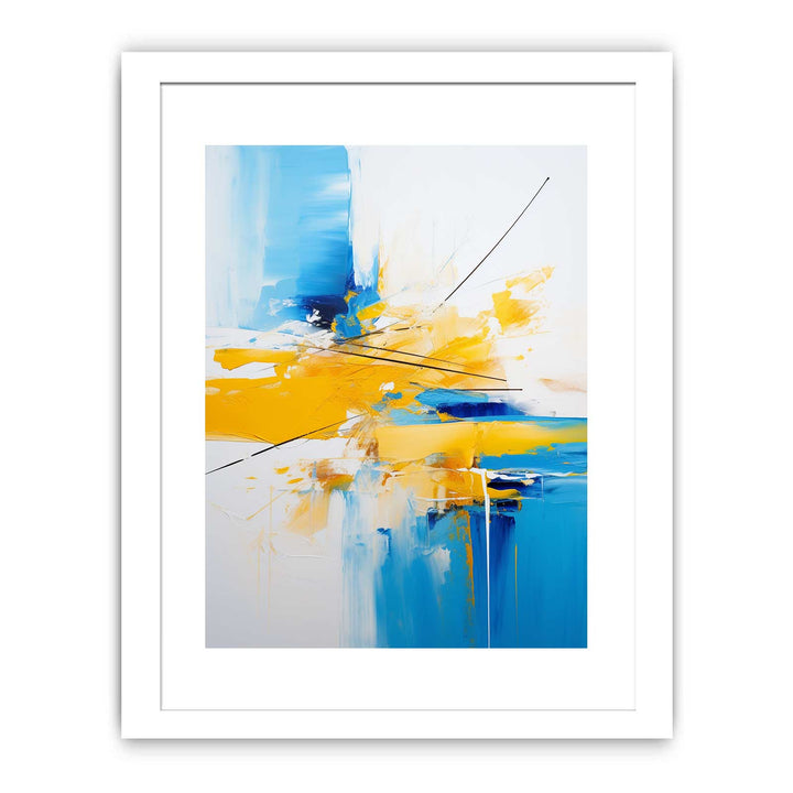 Abstract Painting Yellow And Blue