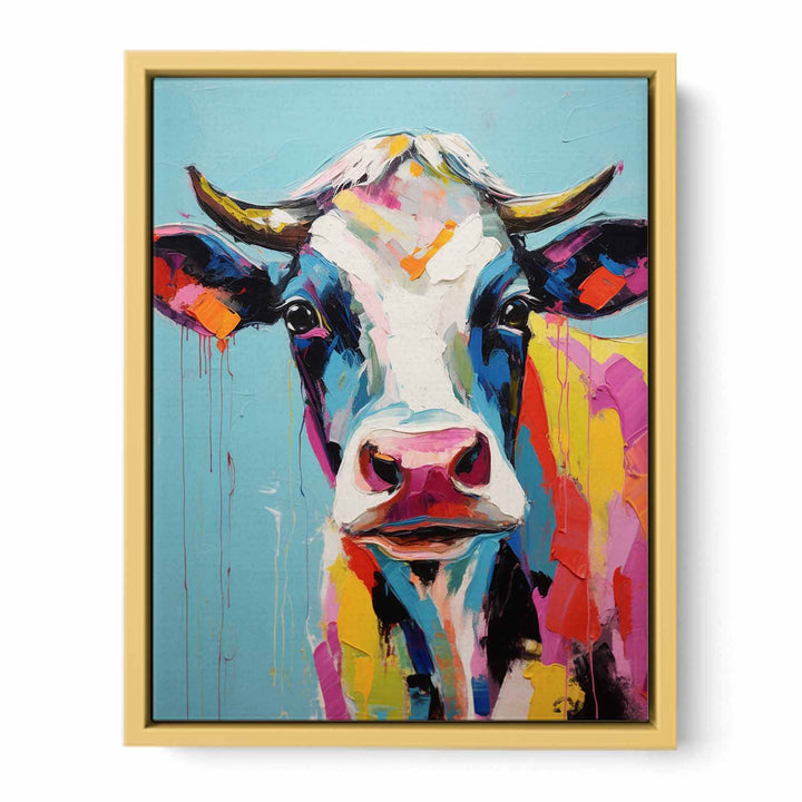 Cow Modern Art Painting   Poster