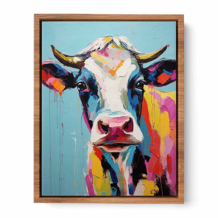 Cow Modern Art Painting  