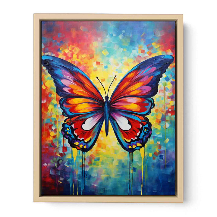 Butterfly Modern Art Painting Framed Print
