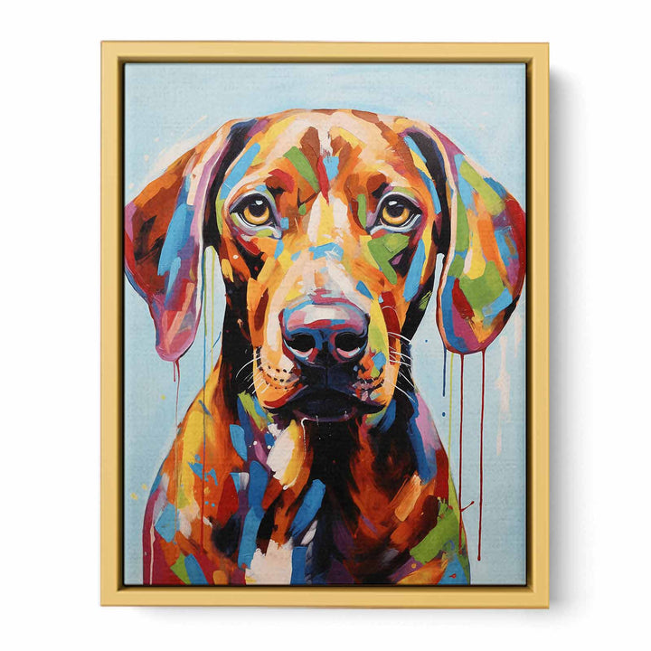 Brown Dog Modern Art Painting  Poster