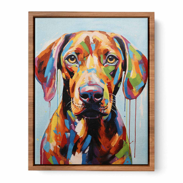 Brown Dog Modern Art Painting 