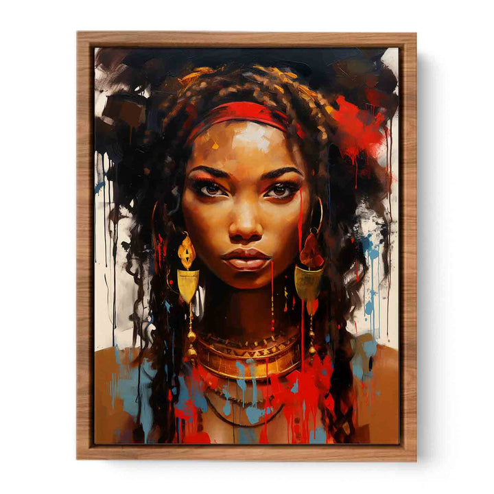 Black Girl Modern Art Painting  