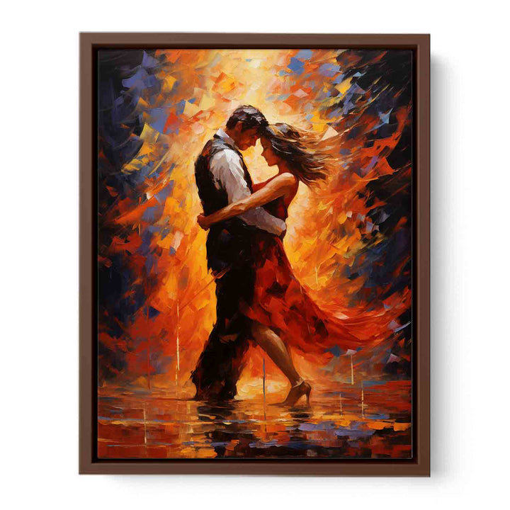 Dancing Couple Modern Art Painting