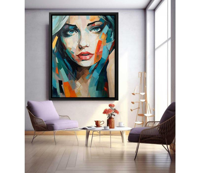 Modern Art  Girl Painting
