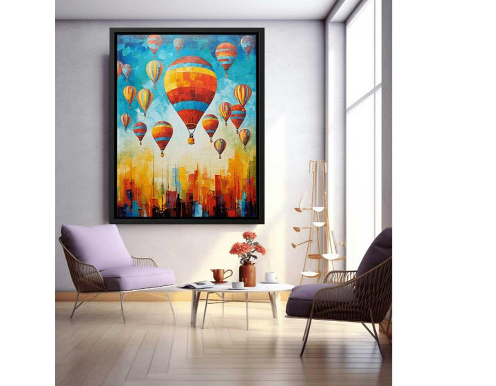 Hot Balloons Modern Painting  