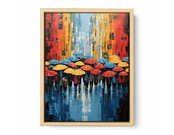 Umbrella  Modern Art  Painting  Framed Print
