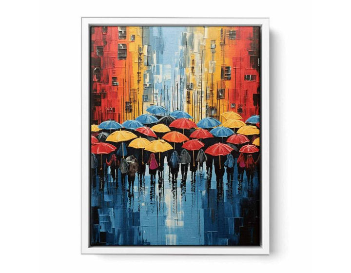 Umbrella  Modern Art  Painting  Canvas Print