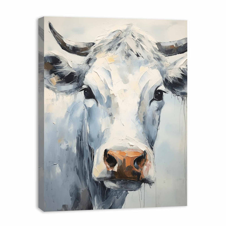 White Cow Modern Art Painting