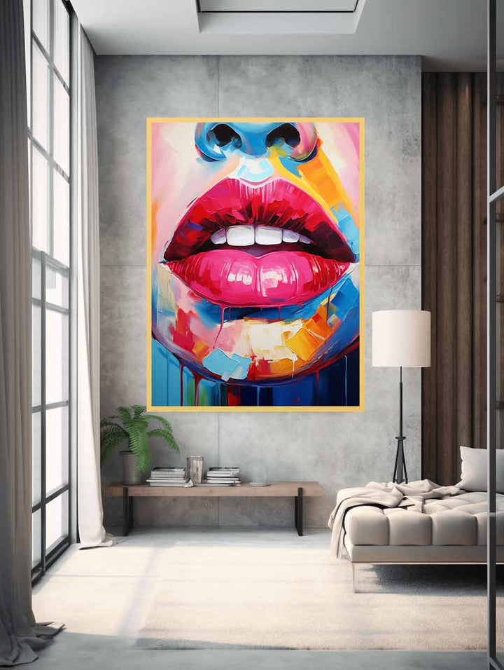 Lips Modern Art  Painting  