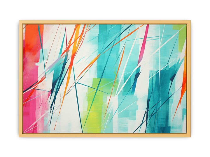 Modern Art Multi Color Painting   Poster
