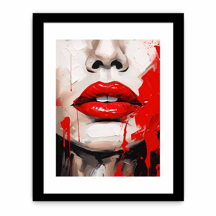 Red Lips Modern Art Painting
