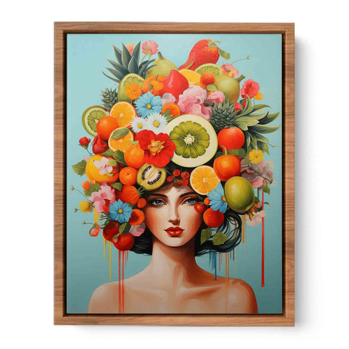 Girl Furniture Fruit Flower Modern Art  Painting  