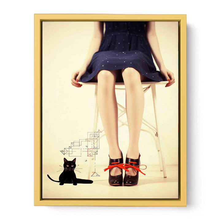 Leg And Animal Modern Art  Painting   Poster