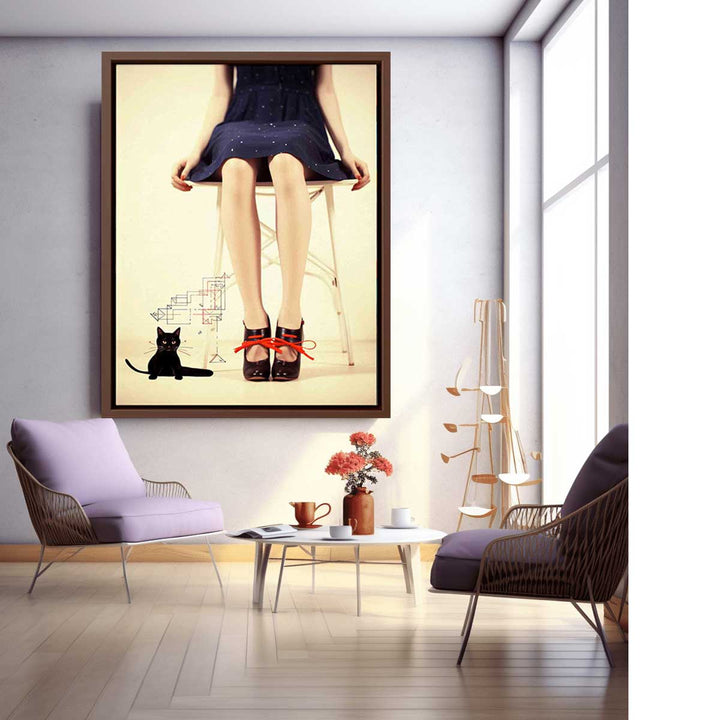 Leg And Animal Modern Art  Painting  