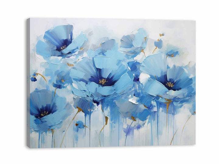 Blue Flower Modern Art  Painting  