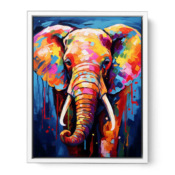 Colorful Elephant Modern Art Painting