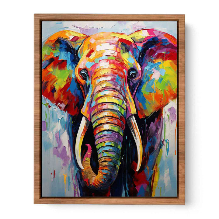Modern Art Painting Elephant Teeth
