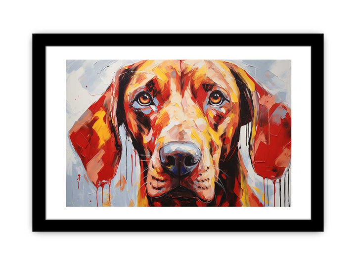 Modern Art Painting Brown Dog