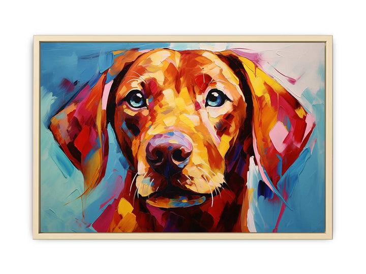 Modern Yellow Dog Art Painting