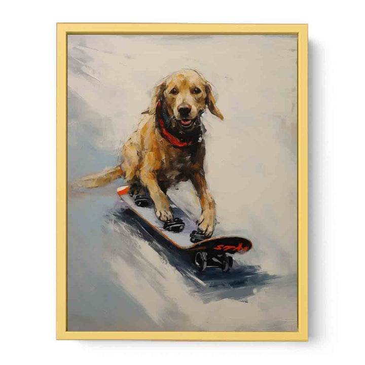 Modern Dog Skates Art Painting