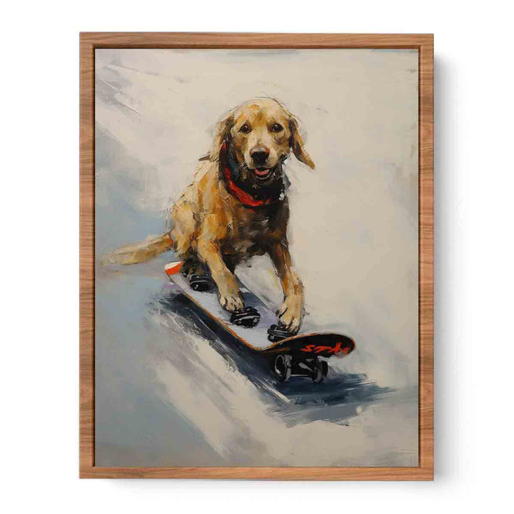 Modern Dog Skates Art Painting