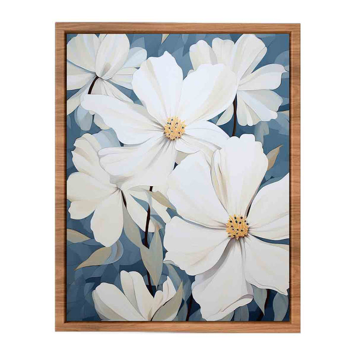 Flower White Art Painting  