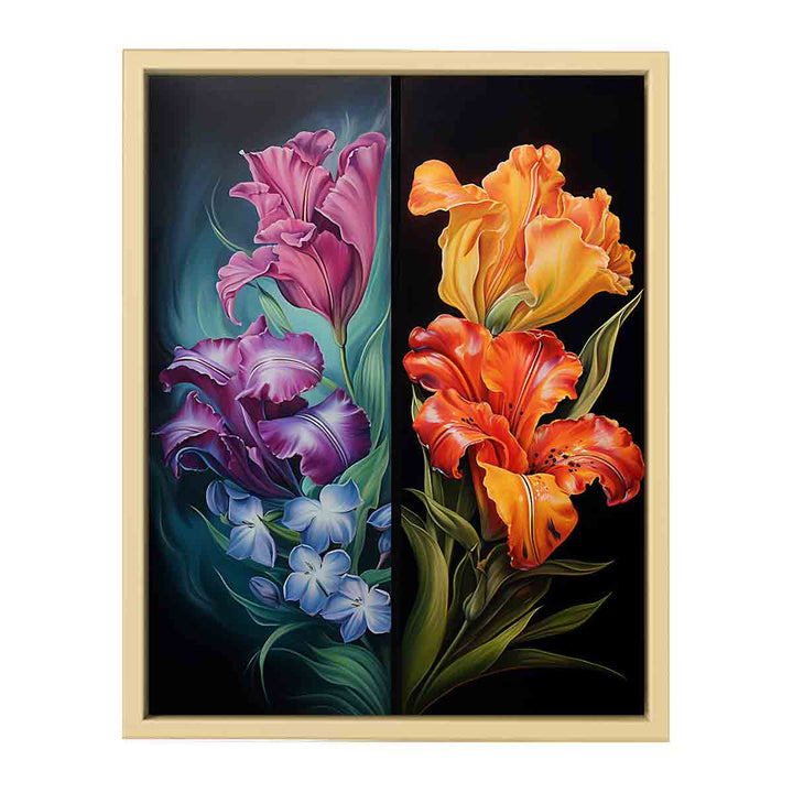 Flower Two Art Painting  Framed Print