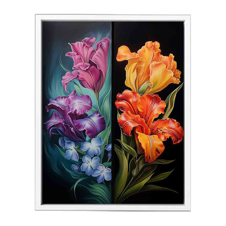 Flower Two Art Painting  Canvas Print