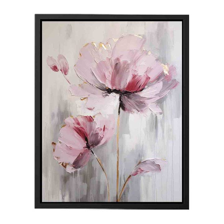 Pink White Flower Painting