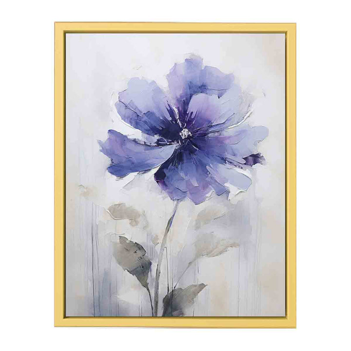 Blue Flower Painting   Poster