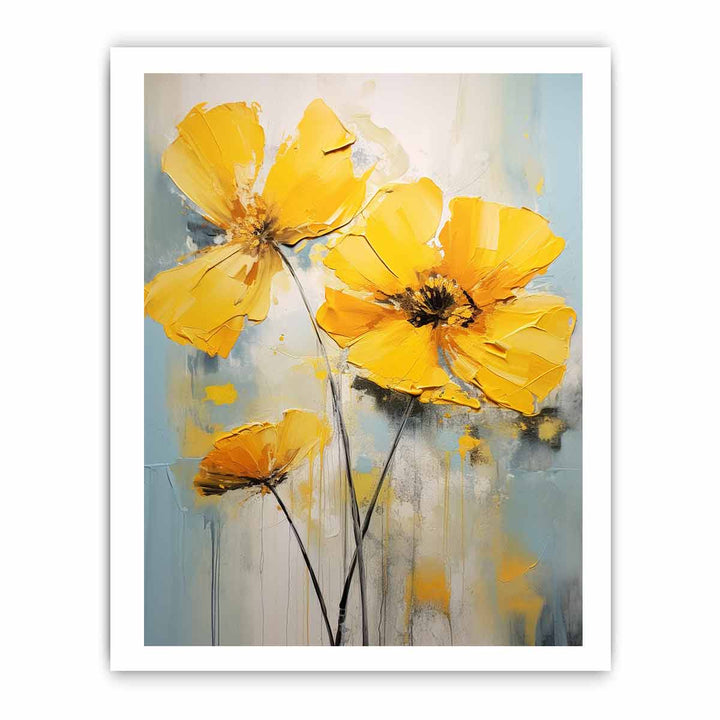 Flower Yellow Painting
