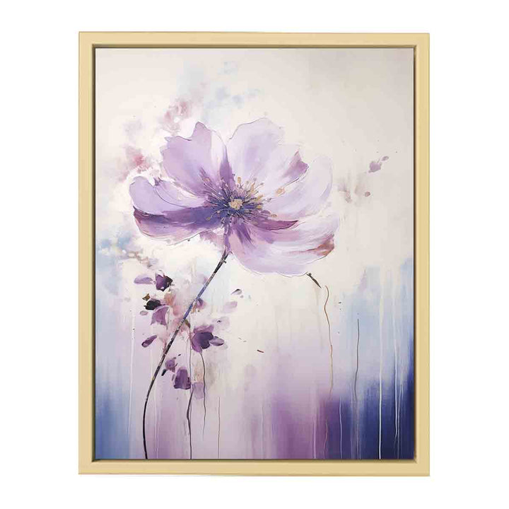 Flower Purple Painting  Framed Print