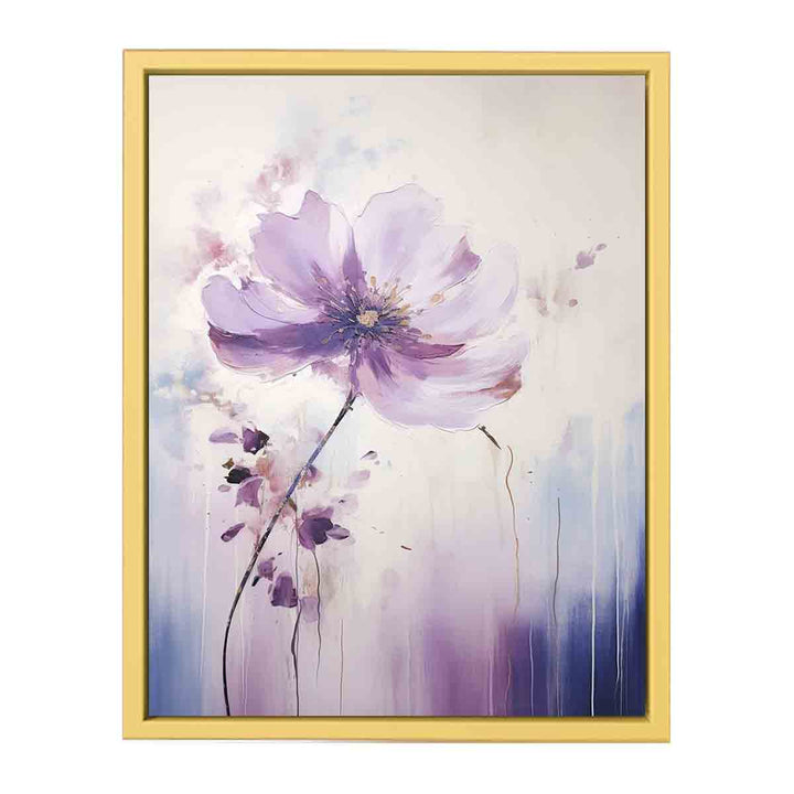 Flower Purple Painting   Poster